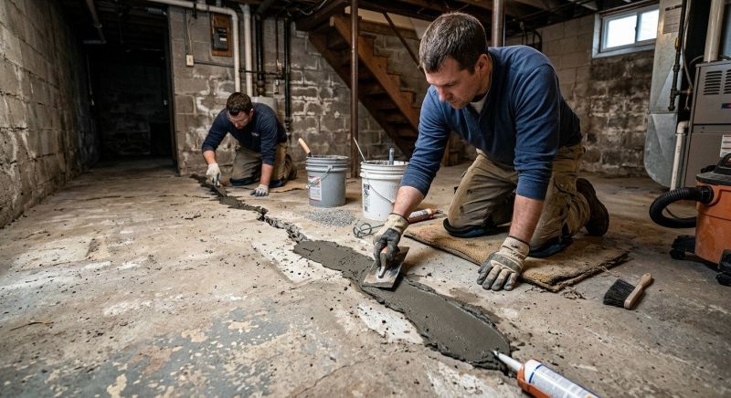 Cracked Basement Floor Repair in Homosassa, FL